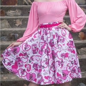 pinup girl clothing kidding booth skirt